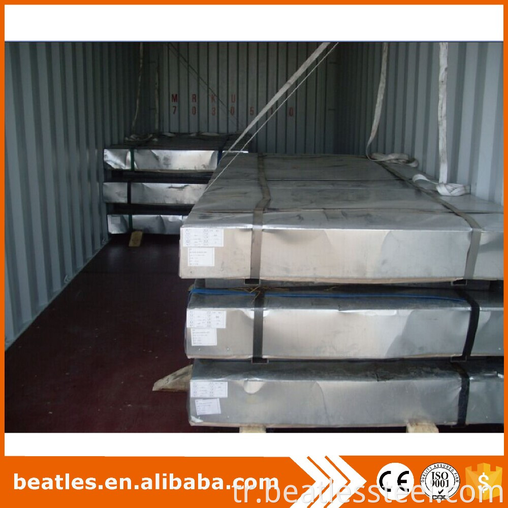 High quality zinc coated steel sheet